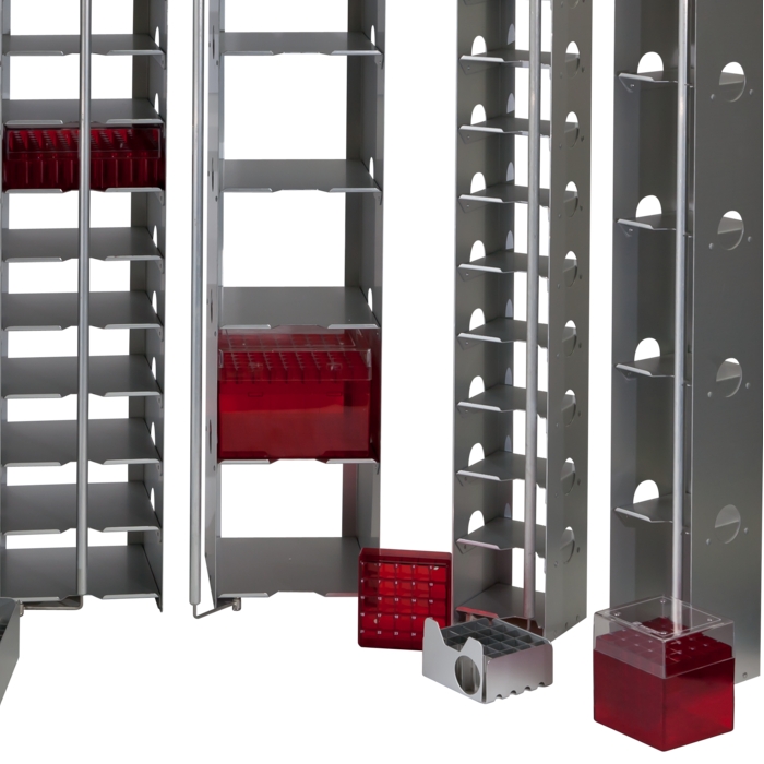 Smart-Rack for 2ml-Vials in Cryoboxes (10x10/9x9), 10 levels